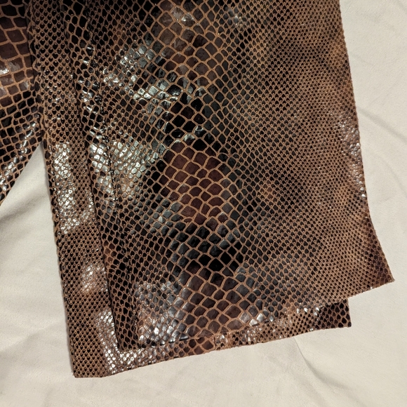 Vtg. Faux Snakeskin Pants - Picture 4 of 12
